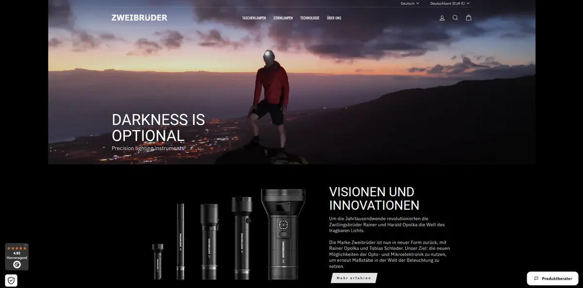 Zweibrüder Website Screenshot